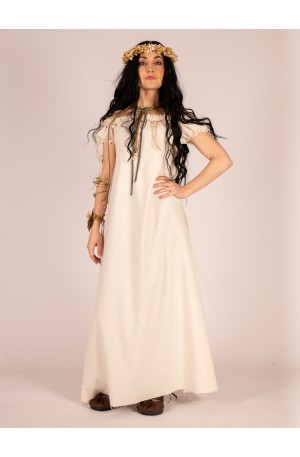 Medieval dress in cream...
