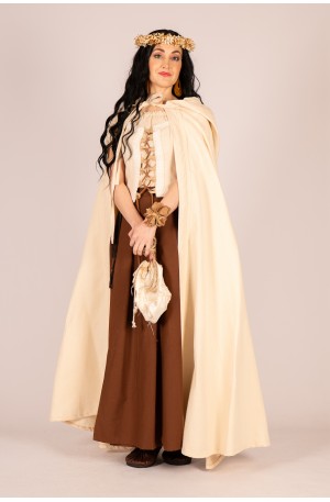 Medieval cream cloak with...