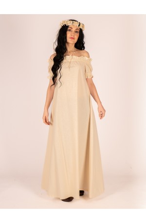 Vestido medieval marfil de...