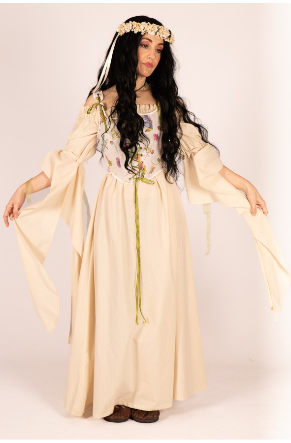 Corset floral de Yutecrea con lazos y...