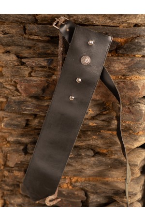 Leather belt with holder...