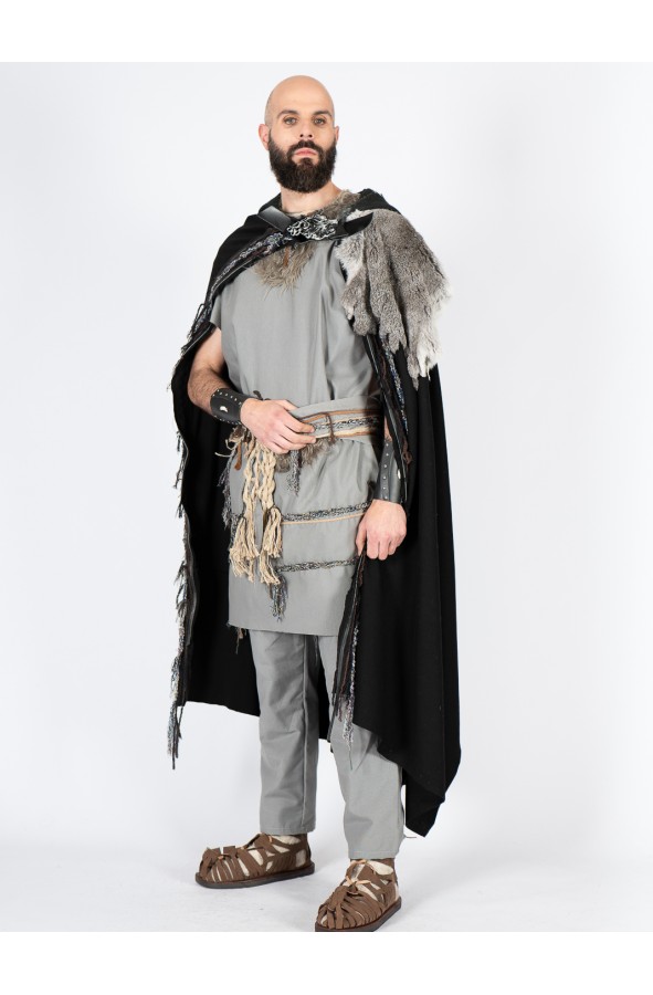 Celtic-Viking Gray Set with Tunic,...