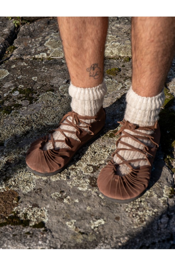 Calzado romano y celta en cuero...