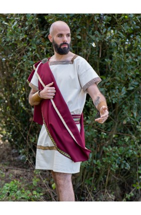 Roman white tunic with...