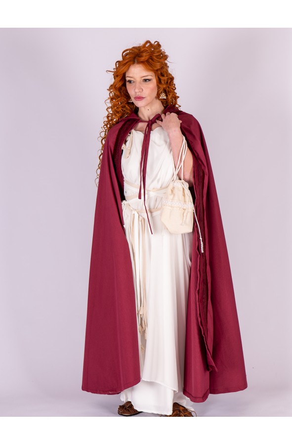 White Roman Dress with Adjustable Straps