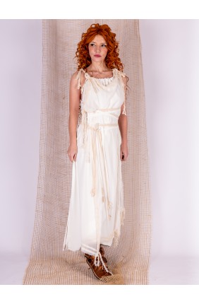 Vestido romano blanco de...