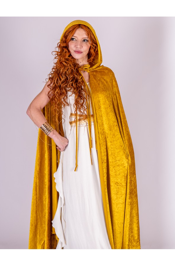 Vestido romano en color blanco con...