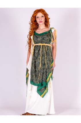 Roman Dress with Green...