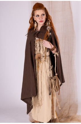 Brown Celtic Viking Cloak...